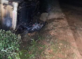 Assam registered car torched in city