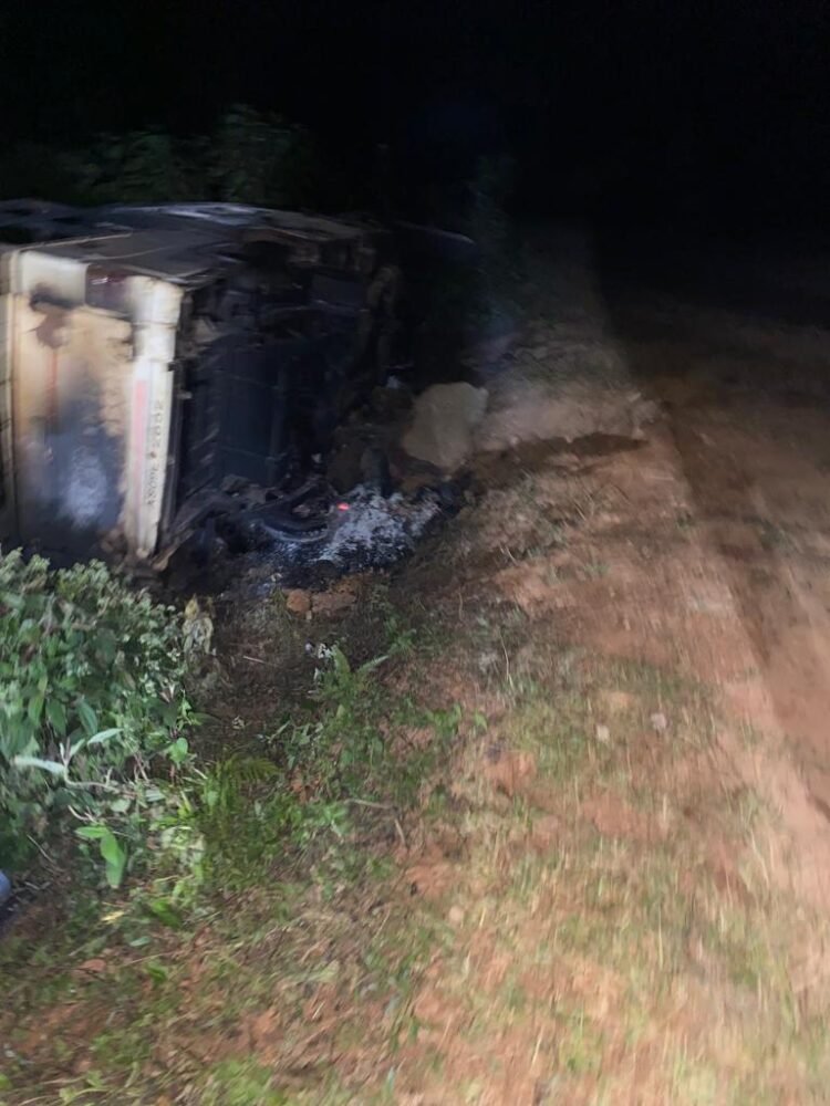 Assam registered car torched in city