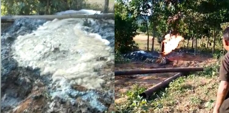 Flames gush out JJM drill site
