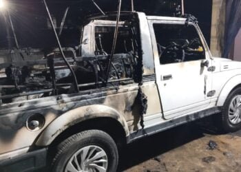 Police, magistrate vehicles torched