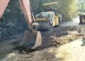 Filling works begin along NH 6 after protest