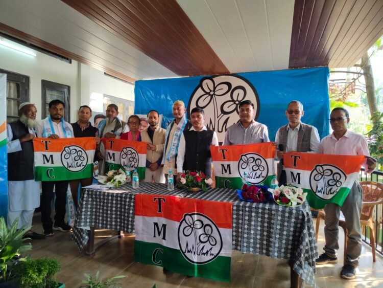 Three NPP leaders from plain belt switch over to Trinamool