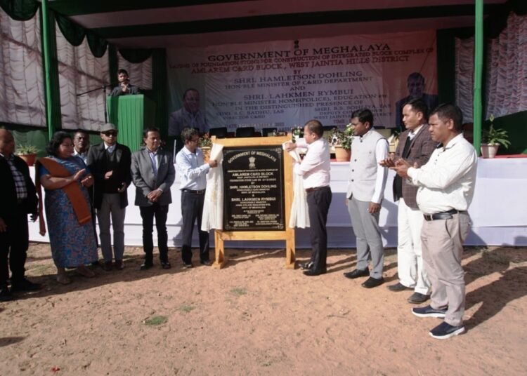 Foundation laid for Amlarem block complex
