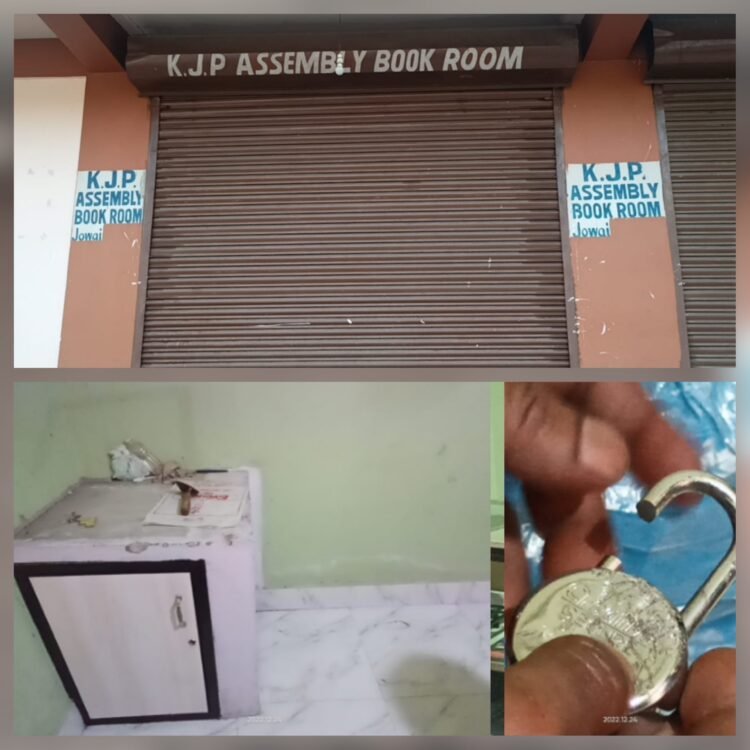 Robbers flee with 2tonne safe from KJP Assembly book room