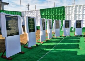 Foundation plaques unveiled for road construction in Jowai