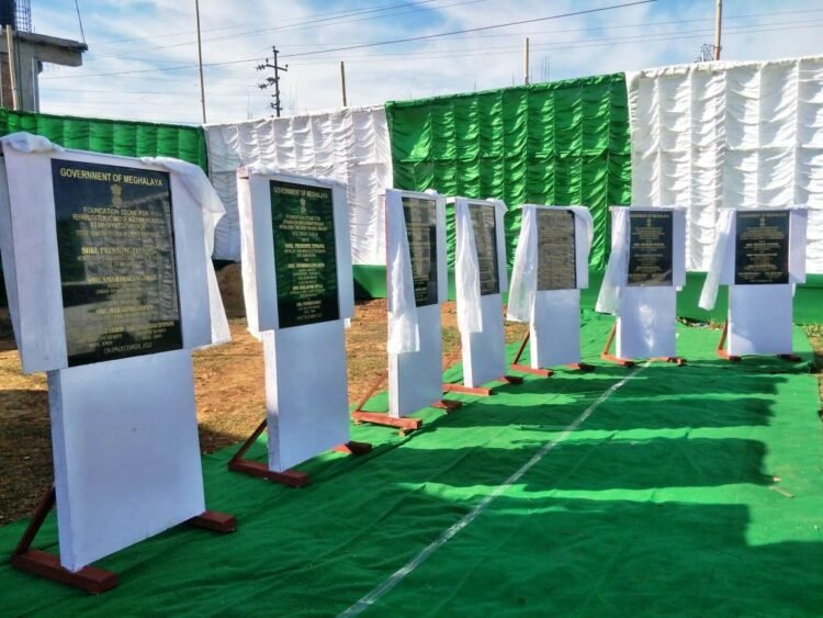 Foundation plaques unveiled for road construction in Jowai