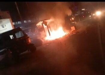 Vehicle carrying fireworks goes off with a bang in Ri-Bhoi