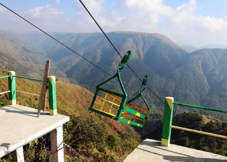 Ropeway launched by NESFAS at Dewlieh village