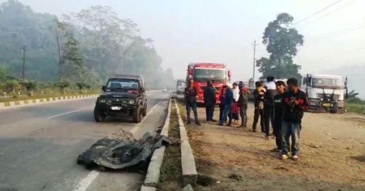 1 killed, another injured in road accident at Byrnihat