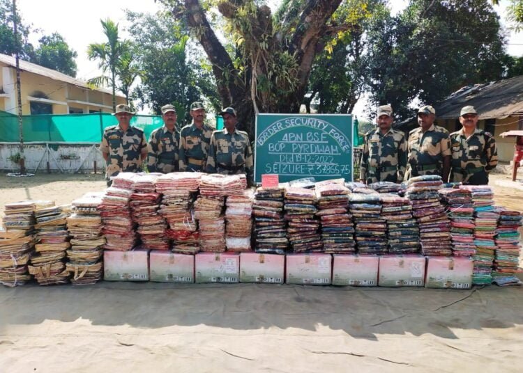 BSF seizes Rs 38 lakh of smuggled goods in EKH