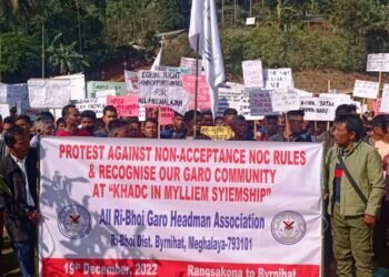 Ri-Bhoi Garo community protests over non-recognition of headmen