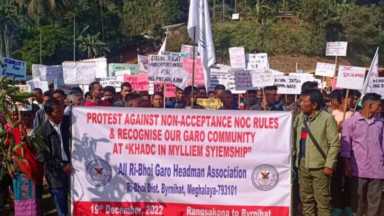 Ri-Bhoi Garo community protests over non-recognition of headmen