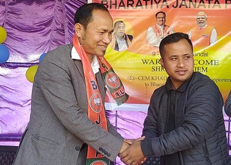 Former KHADC chief joins BJP