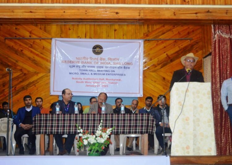 RBI holds townhall meet on MSMEs in Mawkyrwat