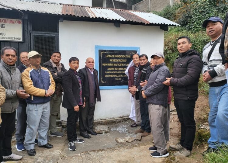 Sanbor unveils foundation stone for Rs 5 cr PHC