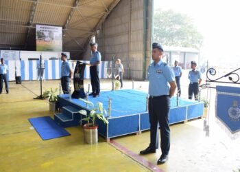Air Marshal SP Dharkar visits Air Force Station Kumbhirgram