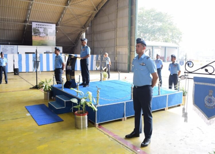Air Marshal SP Dharkar visits Air Force Station Kumbhirgram
