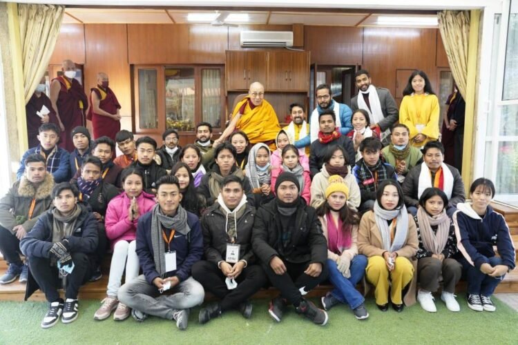 NE students under ABVP programme meet Dalai Lama