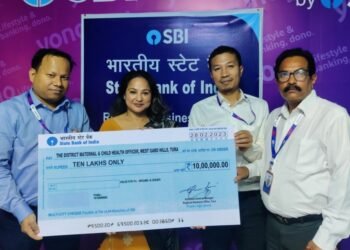 SBI Tura donates Rs 10 lakh for maternal & child health