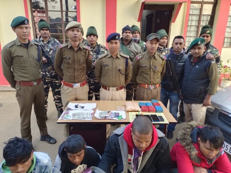4 booked for transporting heroin