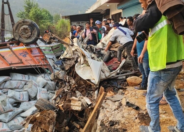 6 in church party crushed to death by lorry in Ri-Bhoi