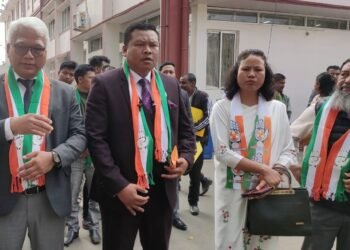Congress first to file nominations in Ri-Bhoi