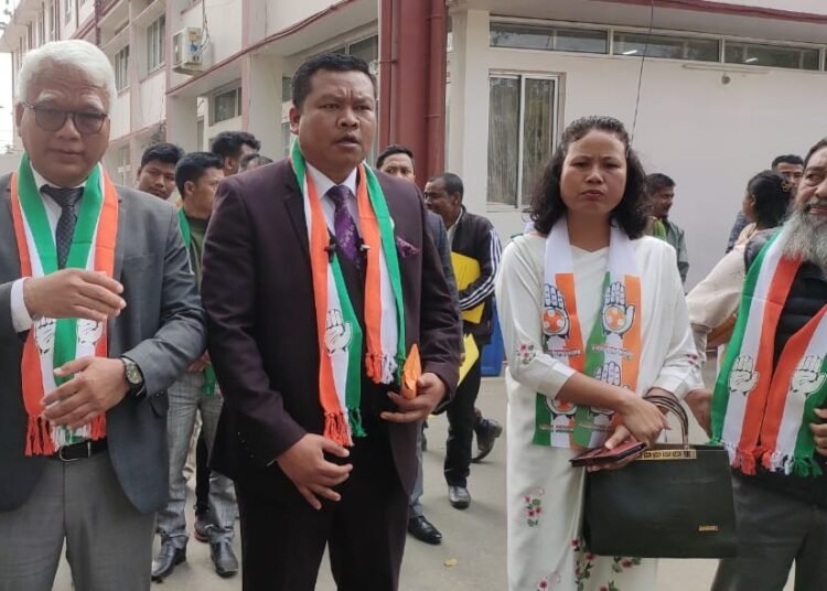 Congress first to file nominations in Ri-Bhoi