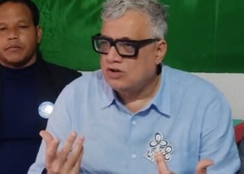 Derek O’Brien campaigns for TMC Jowai candidate
