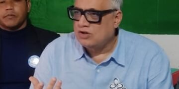 Derek O’Brien campaigns for TMC Jowai candidate