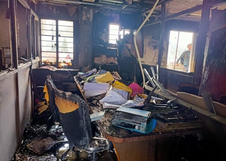 Miscreants set HSPDP MLA’s office on fire