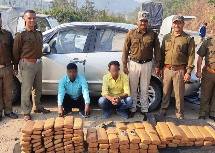 EJH police seize over 71 kg of marijuana, 2 held