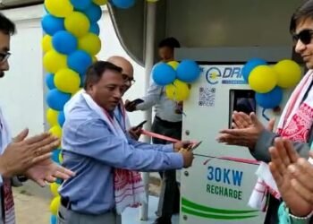 Fast charging station for electric vehicles opens at Jorabat