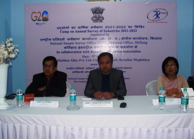 Camp on annual survey of industries held in Byrnihat