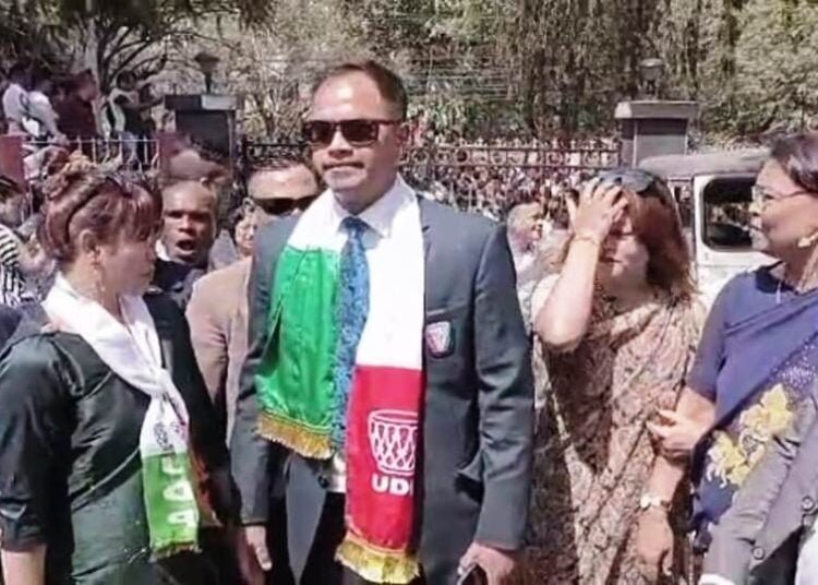 HDR’s nephew files nomination papers for delayed Sohiong poll