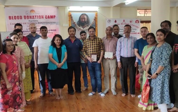 Art of Living celebrates founder’s birthday with Shillong blood drive
