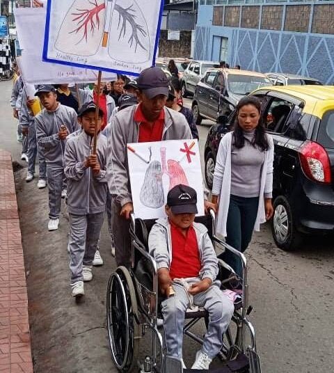 Mary Rice Centre holds rally, signature campaign against tobacco