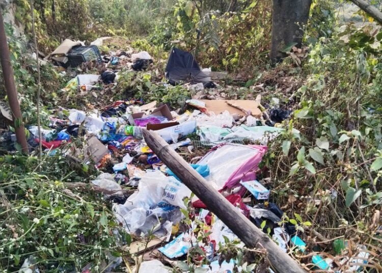 Umlaper upset with Amrit cement dumping garbage