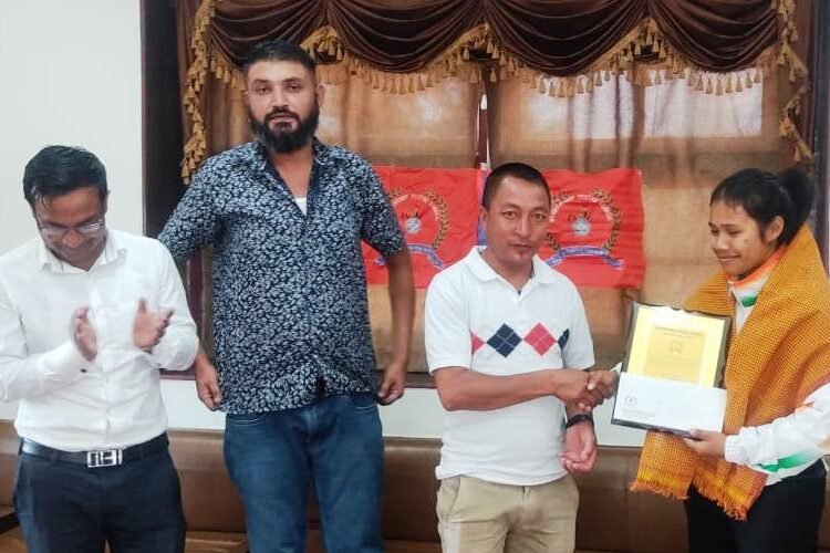 HYC felicitates martial artist Lorenza Songthiang
