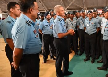 Air Marshal SP Dharkar visits Bagdogra air base