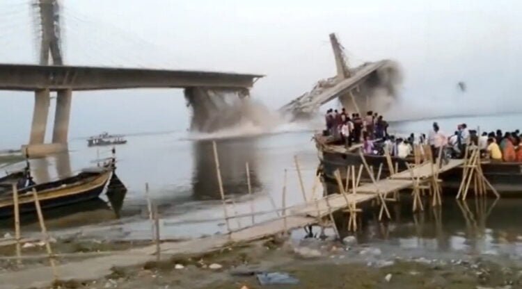 Bridge over Ganga river collapses in Bihar; govt and opposition trade charges