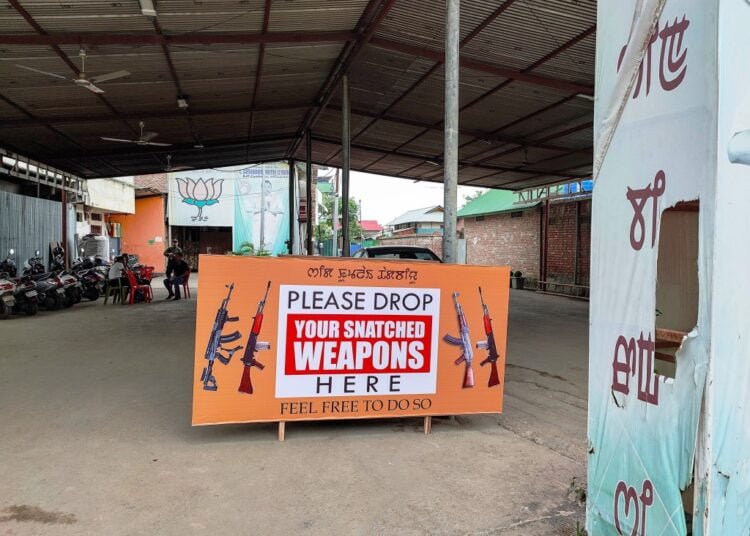 130 weapons anonymously deposited in Imphal valley dropbox