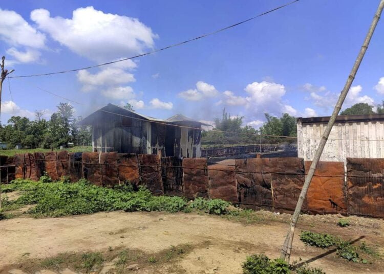 Mob torches Manipur minister’s godown