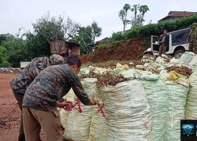 EWKH forest officials bust illegal charcoal activities