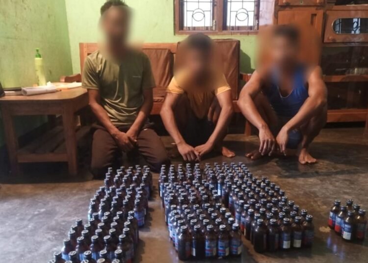 Baghmara cops nab 3 with 256 bottles of cough syrup