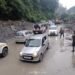 Water logging, mudslide on NH 6