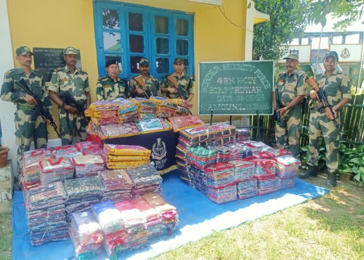 BSF nets sarees worth Rs 13 lakh