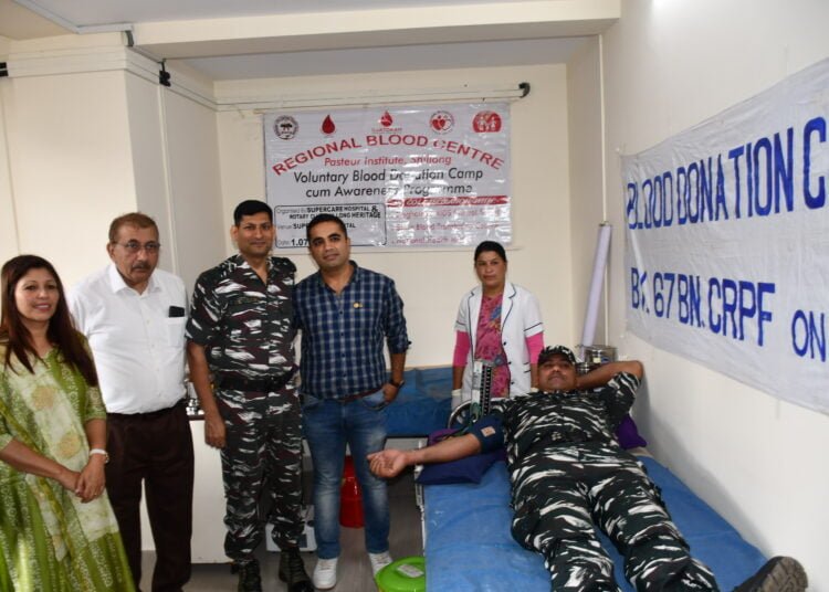 CRPF takes part in blood donation camp