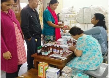 Red Cross & Jaiaw Pres Church hold health camp for displaced Kukis