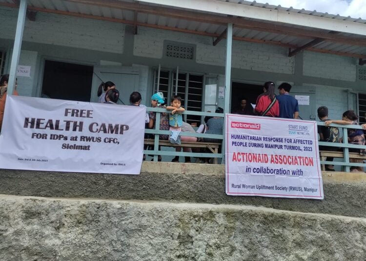 Hundreds of displaced persons attend health camp in Churachandpur