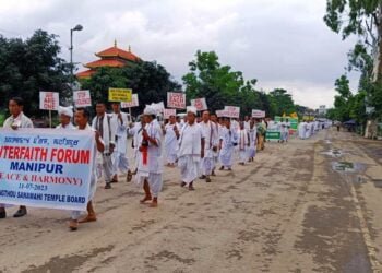 Interfaith rally appeals for peace in Manipur